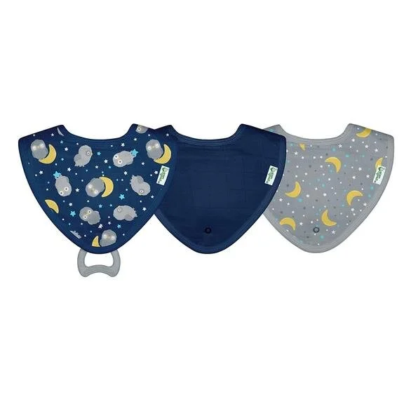 Green Sprout Muslin Stay-Dry Teether Bibs Made From Organic Cotton (Copy)