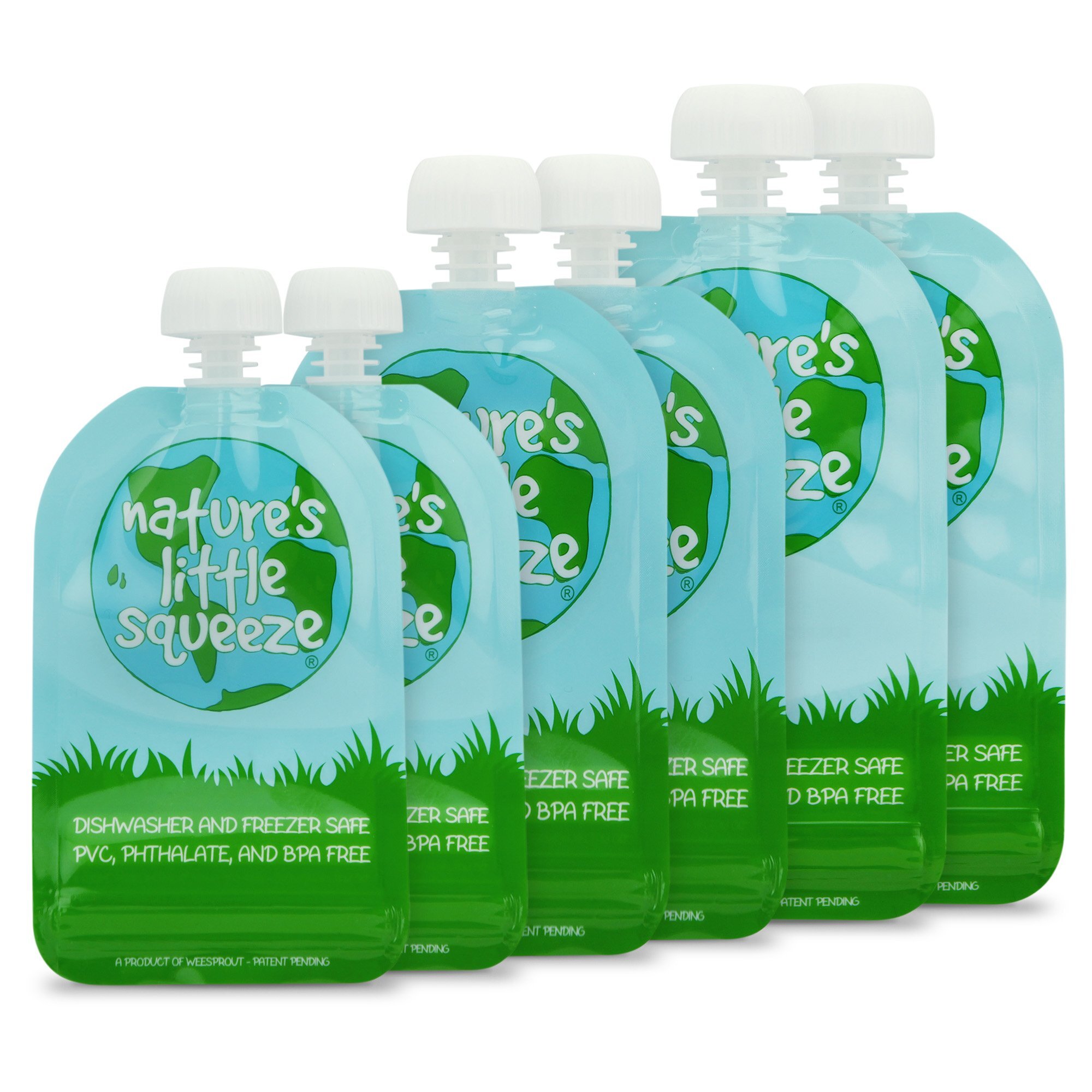 WeeSprout Double Zipper Reusable Baby Food Pouches (Copy)