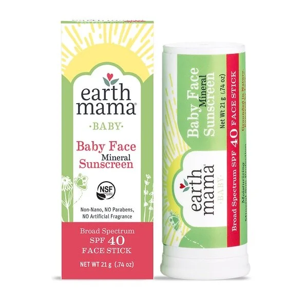 Earth Mama Baby Face Mineral Sunscreen Face Stick SPF 40 (Copy)