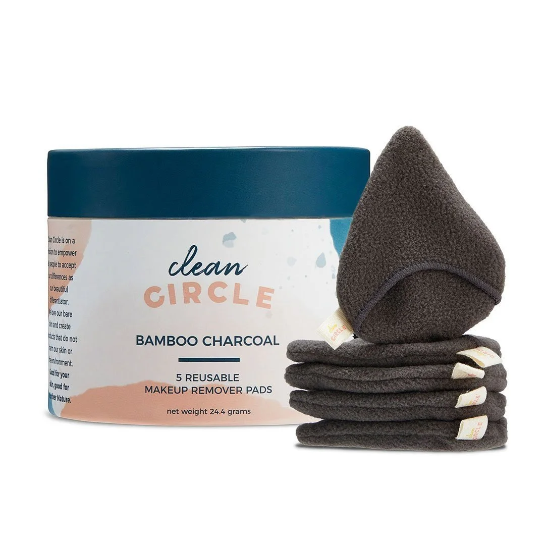 Clean Circle Bamboo Charcoal Makeup Remover Pads