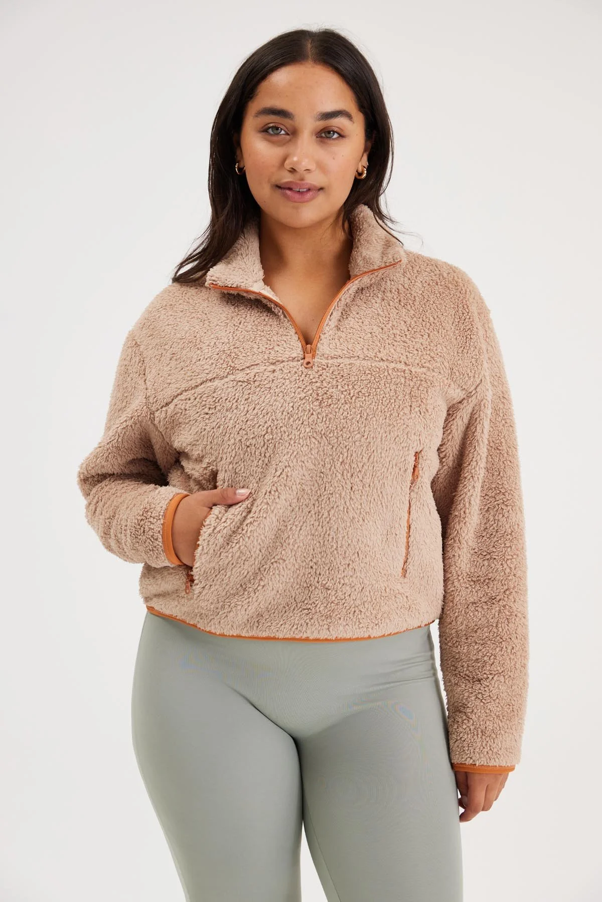 Girlfriend Collective Scout Recycled Half-Zip Fleece