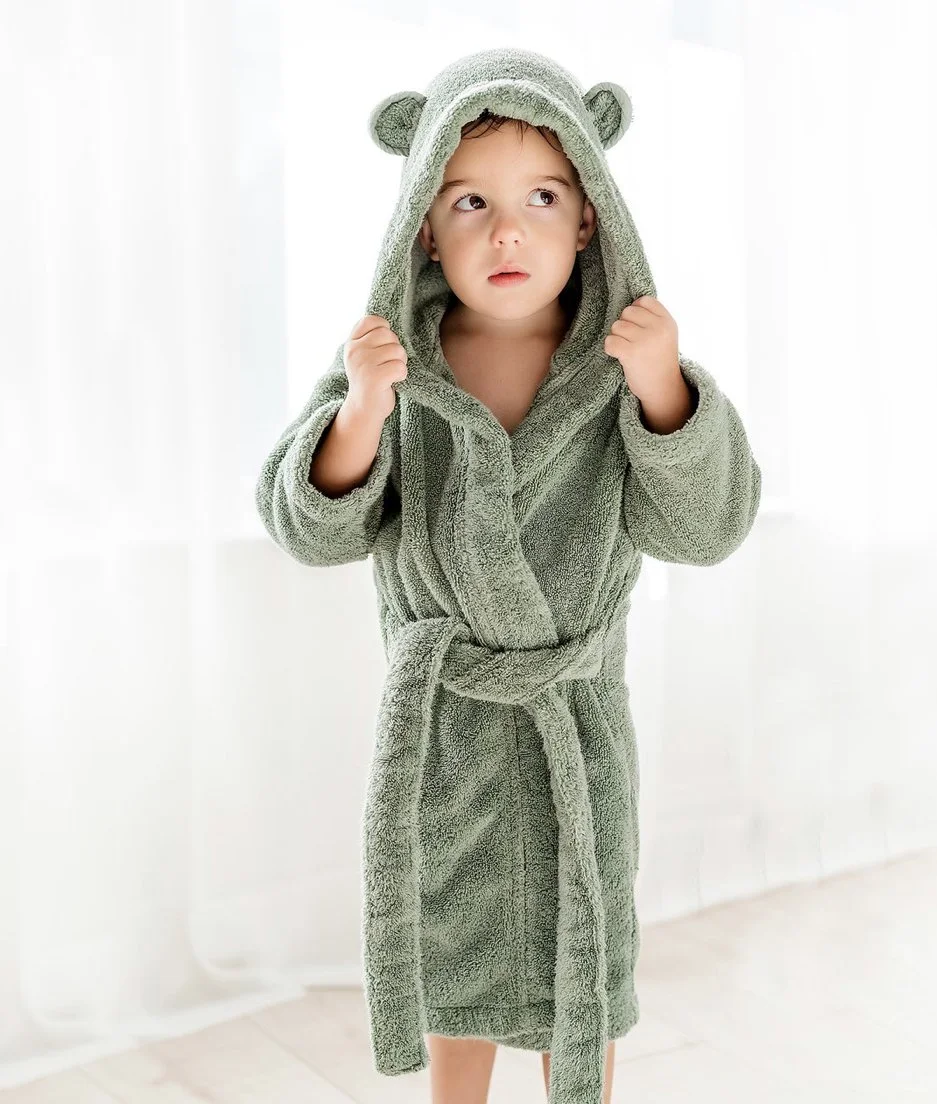Natemia Organic Cotton Hooded Cover-Ups For Kids