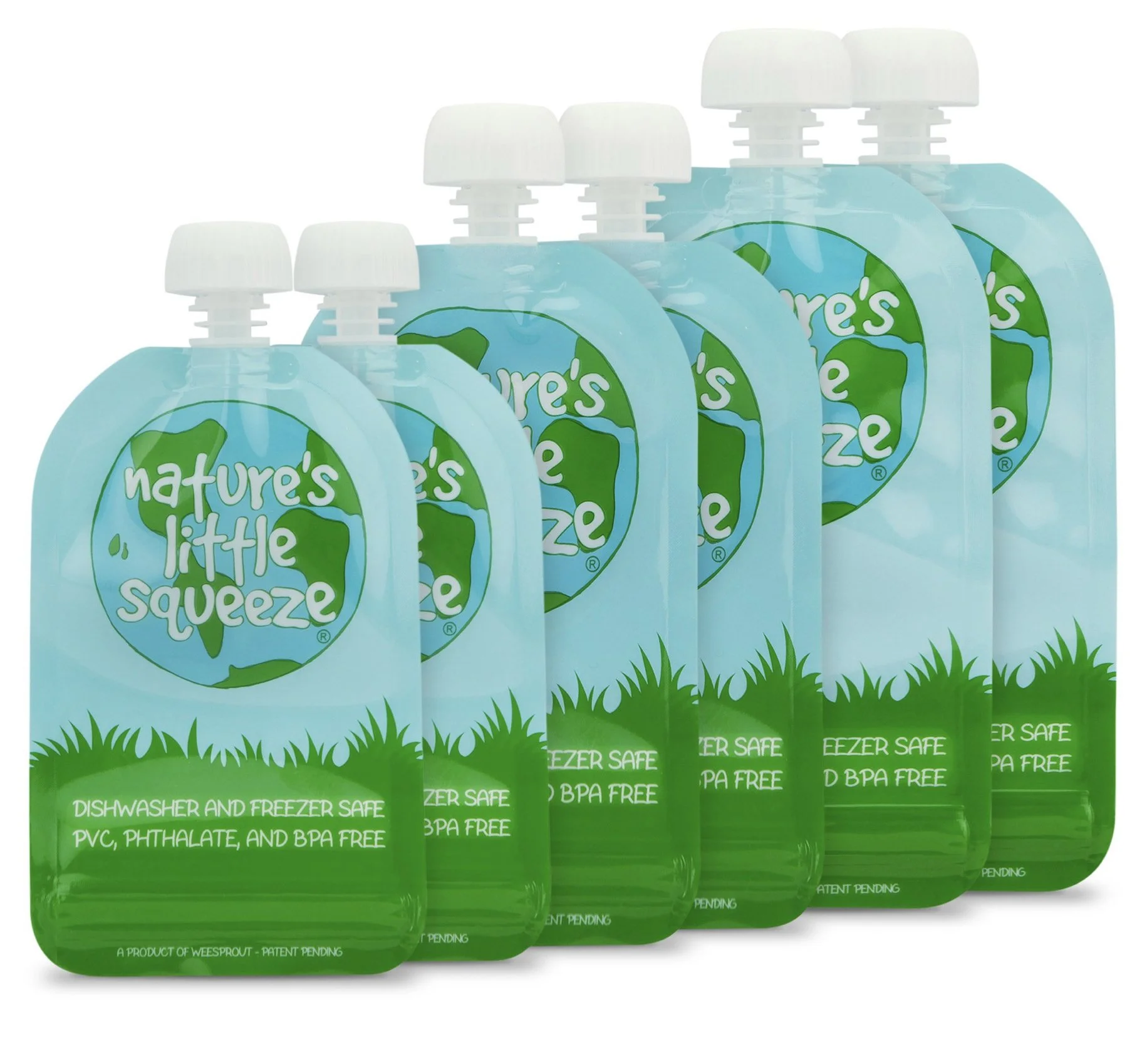 Wee Sprouts Double Zipper Reusable Food Pouches