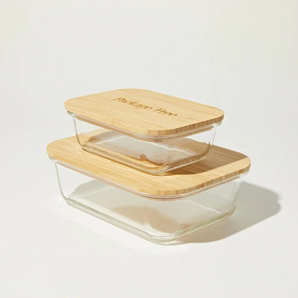 Package Free Glass and Bamboo Food Container (Copy)