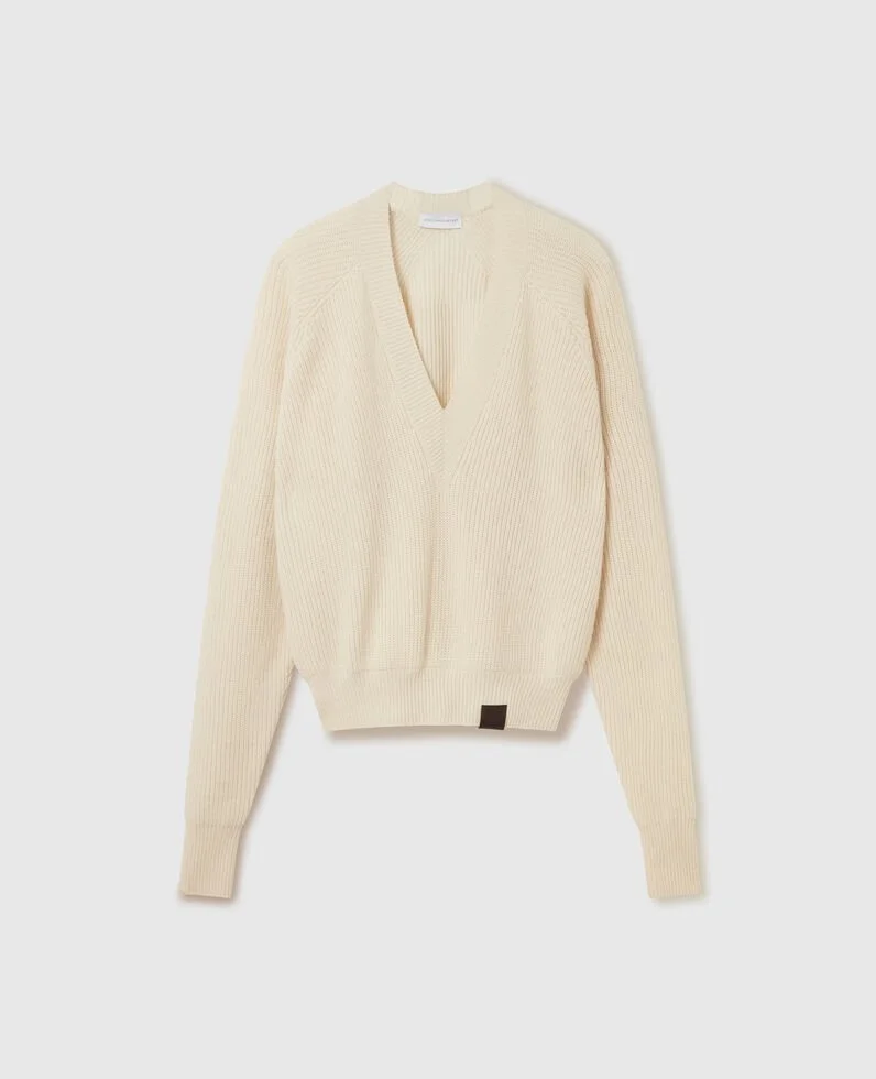 Stella McCartney Long-Sleeve V-Neck Sweater