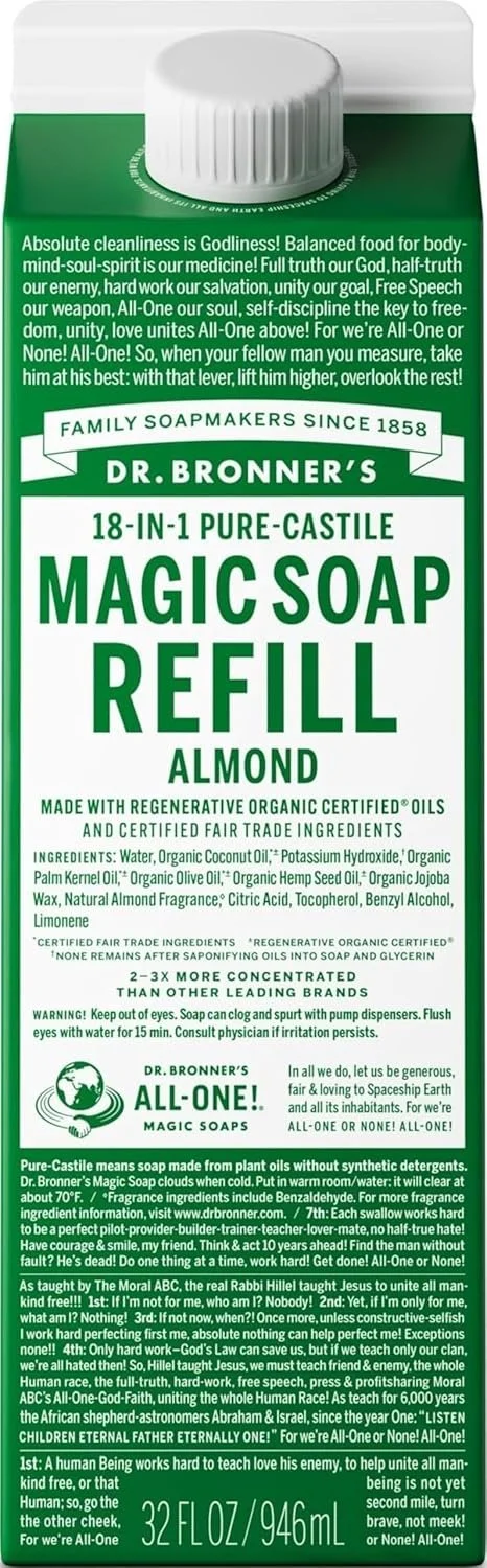 Dr. Bronner's Magic Soap Refill Almond Scented