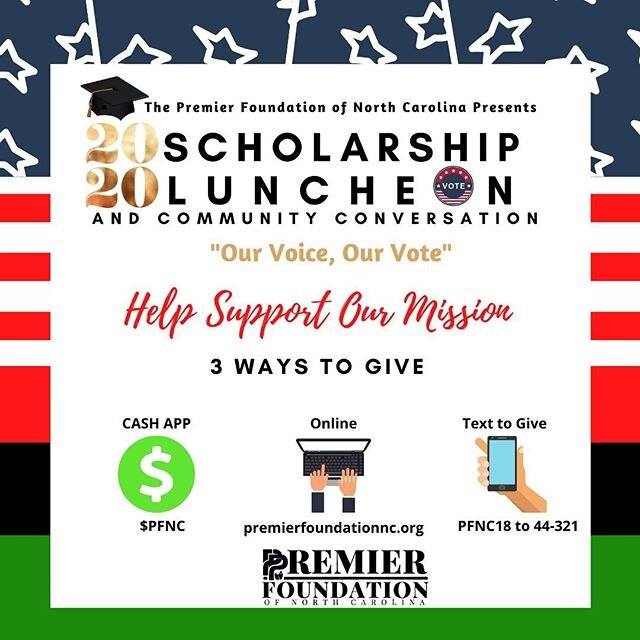 Want to help support our mission? Here&rsquo;s Three ways you can donate and support our mission of leveling the playing field of the underserved through resources of scholarships, services and education! Thank you for being a Premier Donor! 💙