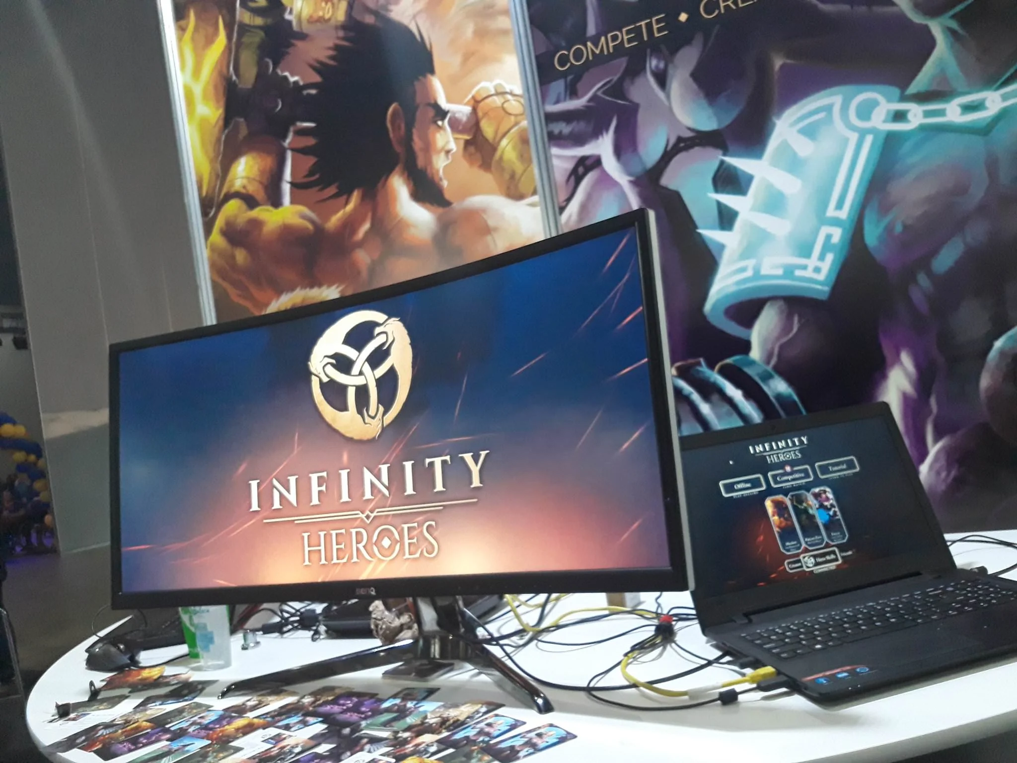 Part of the Infinity Heroes Booth at PAX Aus