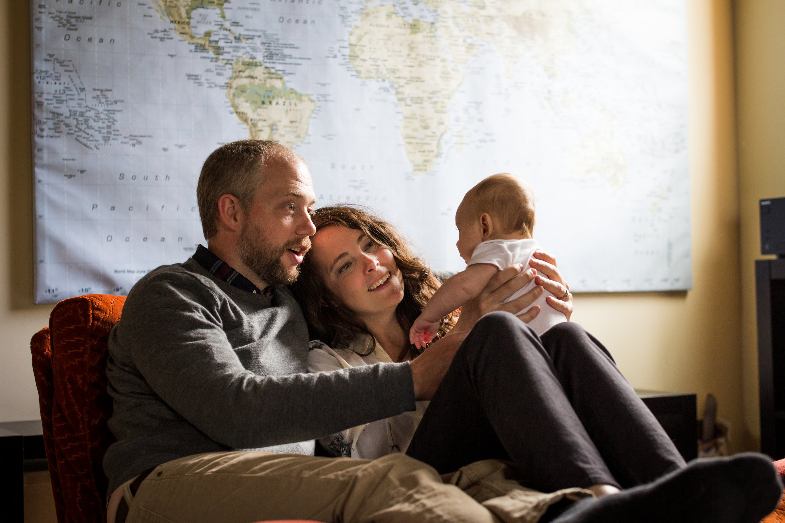 New parents gazing at newborn | Jaime Bugbee Photography