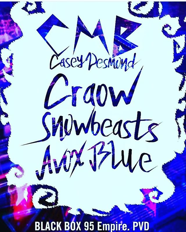 My #pvd #peeps - Friday w sexxy #snowbeasts #craow and label mate @avoxblue /// @rbrtglbrth @trainingfangs @cmbsynth lets gets #synthsexual