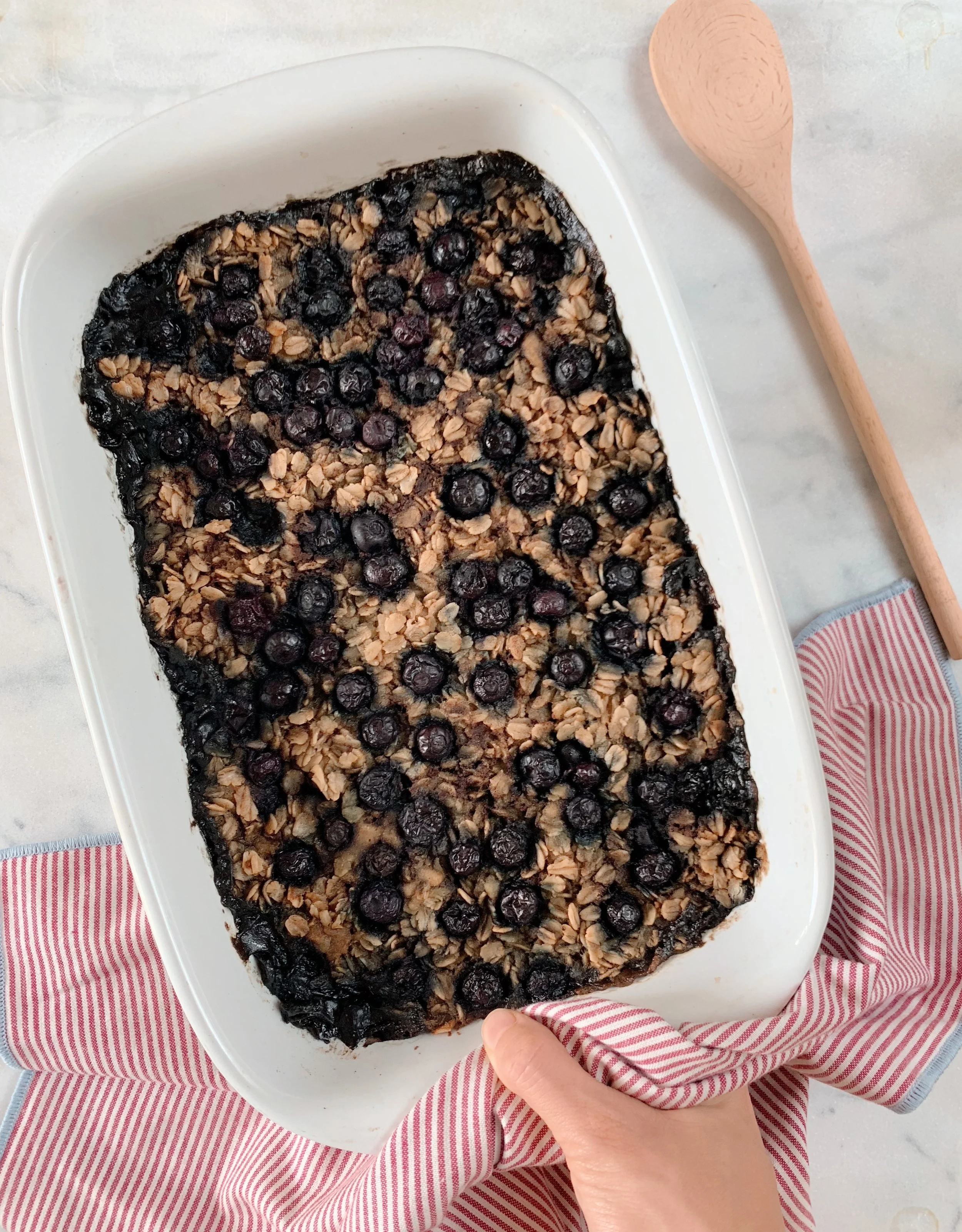 Blueberry Oatmeal Breakfast Bake