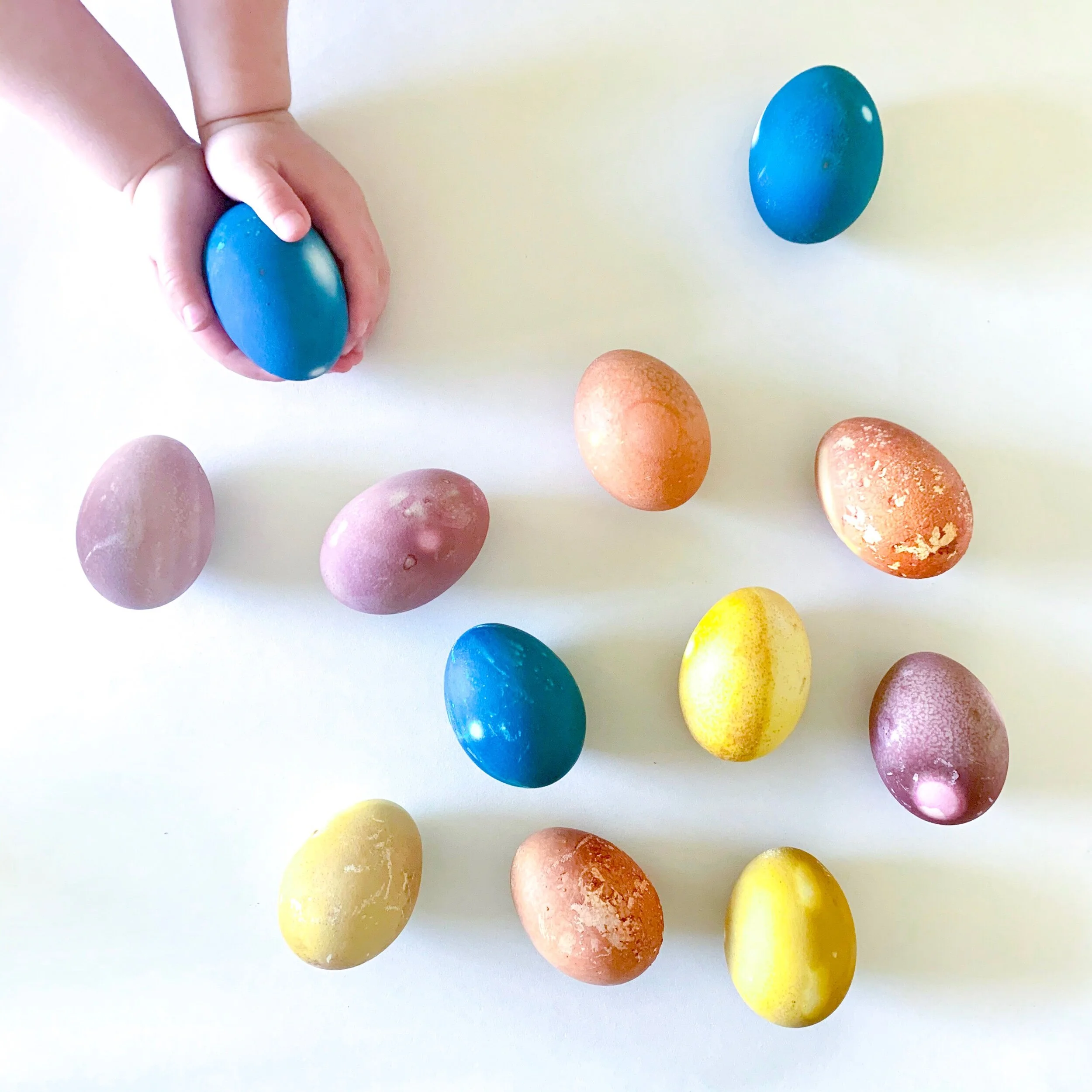 Veggie Dyed Easter Eggs