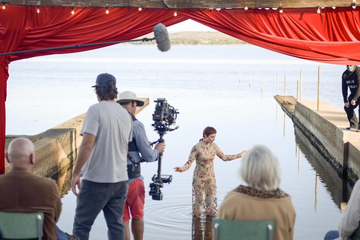 Rolanda Marais as Nina during her performance scene.