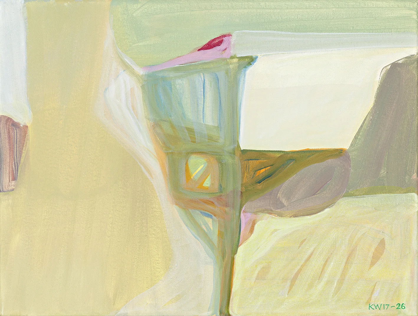 Tales of Two Houses 26 , 2017 acrylic on canvas 30.5 x 40.6 cm