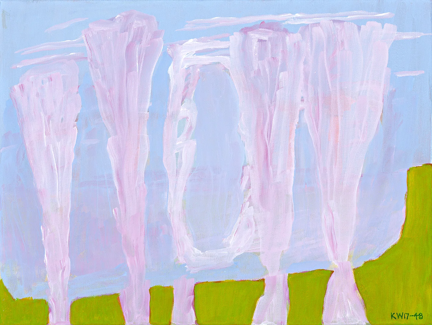 Tales of Two Houses 48 , 2017 acrylic on canvas 30.5 x 40.6 cm