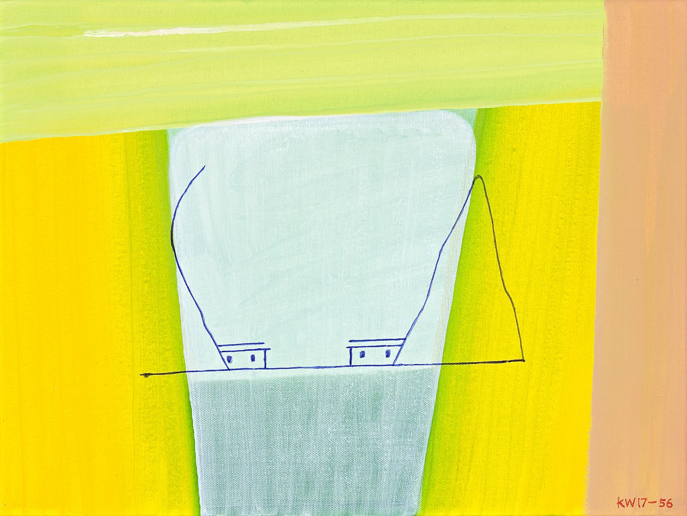 Tales of Two Houses 56 , 2017 acrylic on canvas 30.5 x 40.6 cm