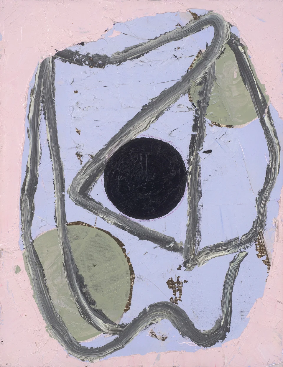 River Stone , 2017 oil on linen 46 x 35 cm