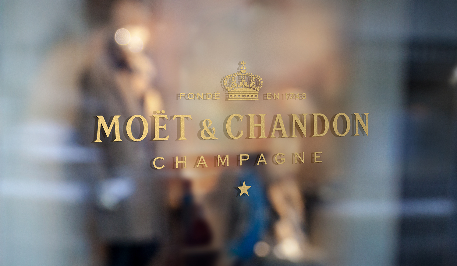 Exhibition Graphics: Gold Foil on Glass