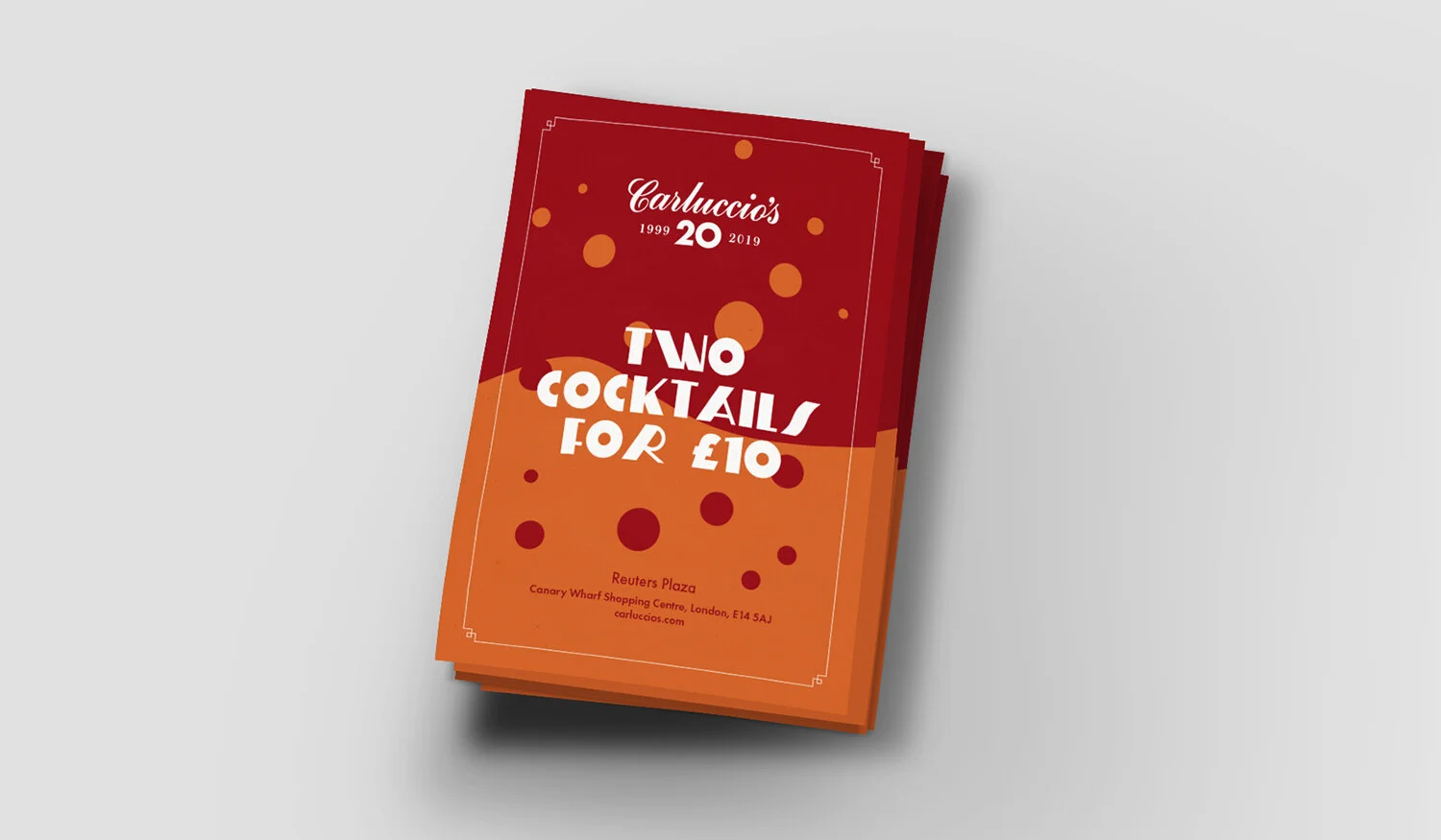 Cocktail Offer: Restaurant Collateral