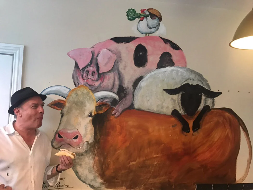 Mural for Heckstall & Smith Butchers, Ladywell
