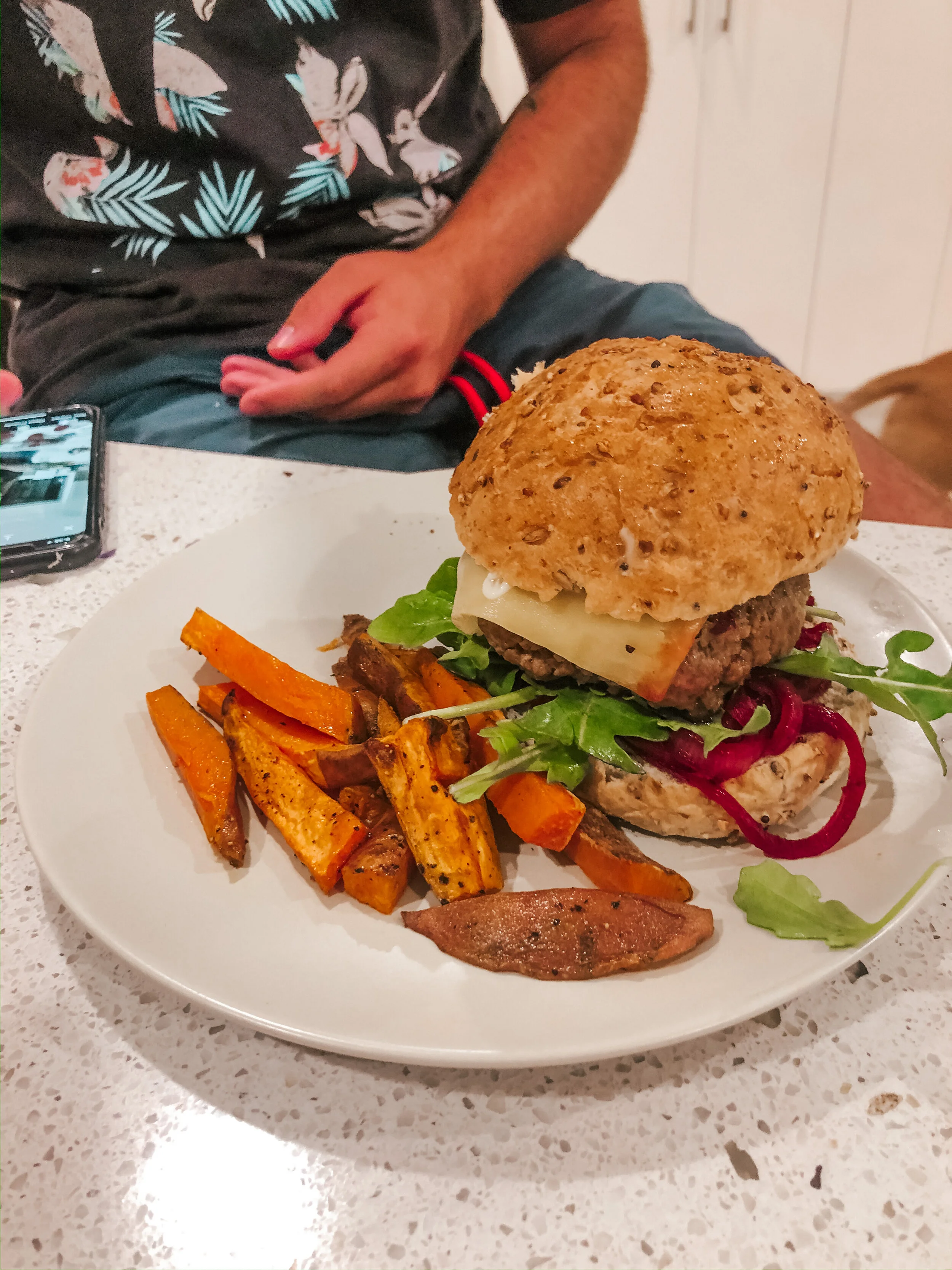 Healthy Honey Mustard Beef Burgers — Jockey Nutrition