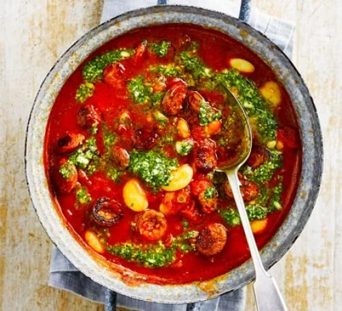 Butter bean &amp; chorizo stew