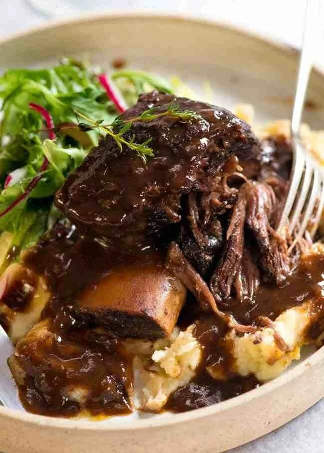 Braised Beef Short Ribs in Red Wine Sauce