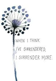 Oracle card from Gabby Bernstein. She had a wonderful article on spiritual surrendering