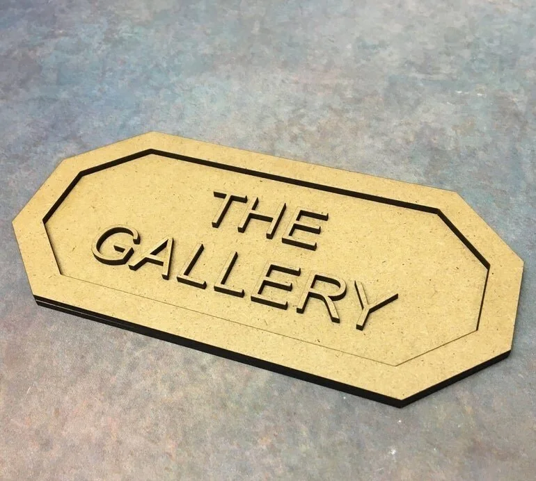 I love this door sign from etsy. Calling a room gallery immediately transfer you to a creative state!