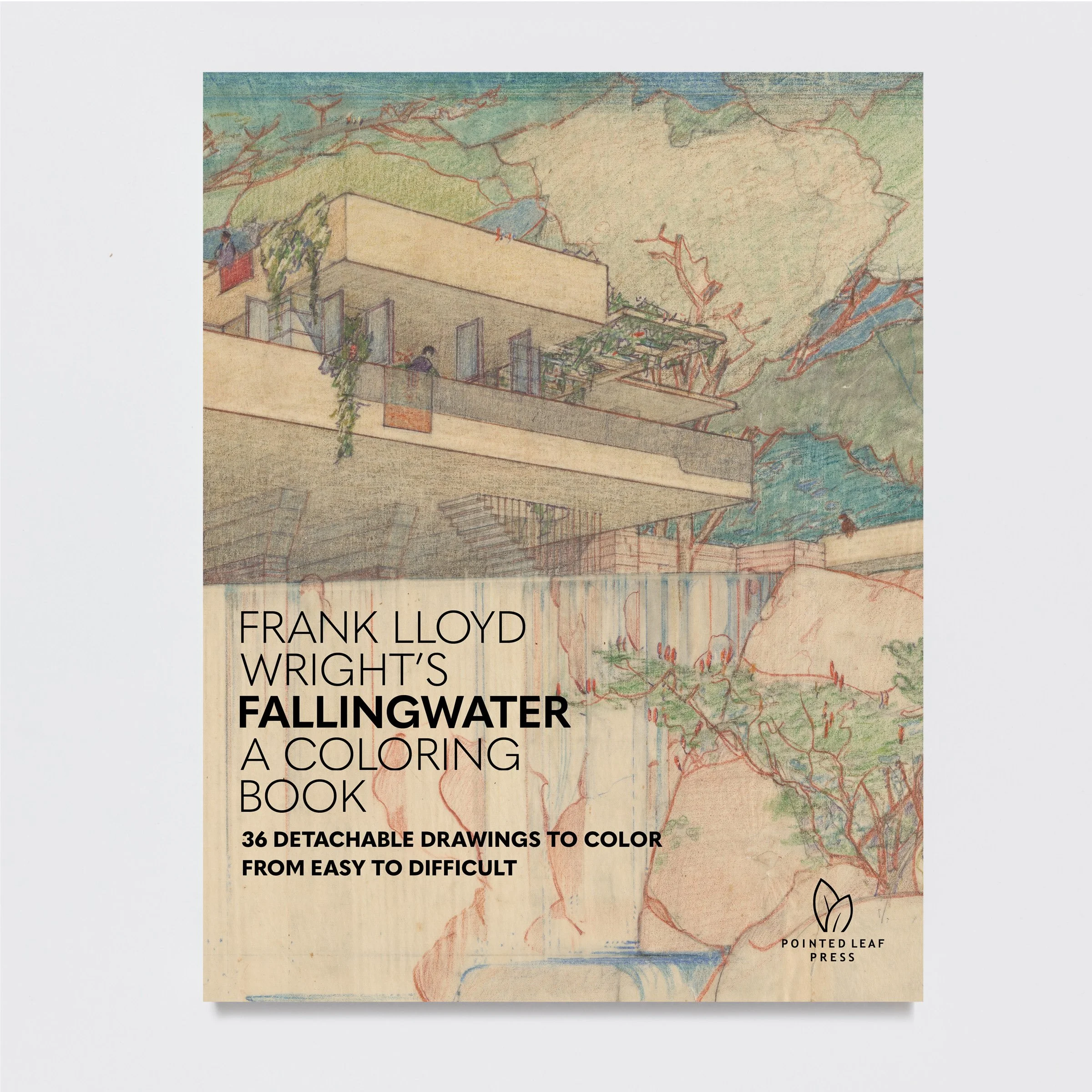 Frank Lloyd Wright Falling Water Drawing