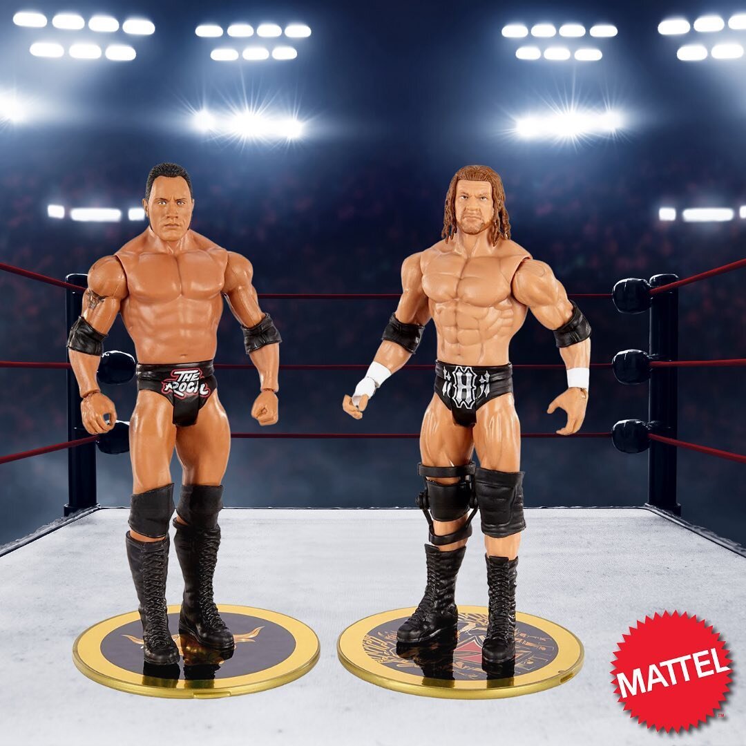 Recreate Champion vs Challenger rivalries with the WWE Championship Showdown 2-Pack featuring two Superstar action figures together! Play out matches of WWE past and present with two 6-in / 15.24-cm-scale articulated figures, each with authentic ring