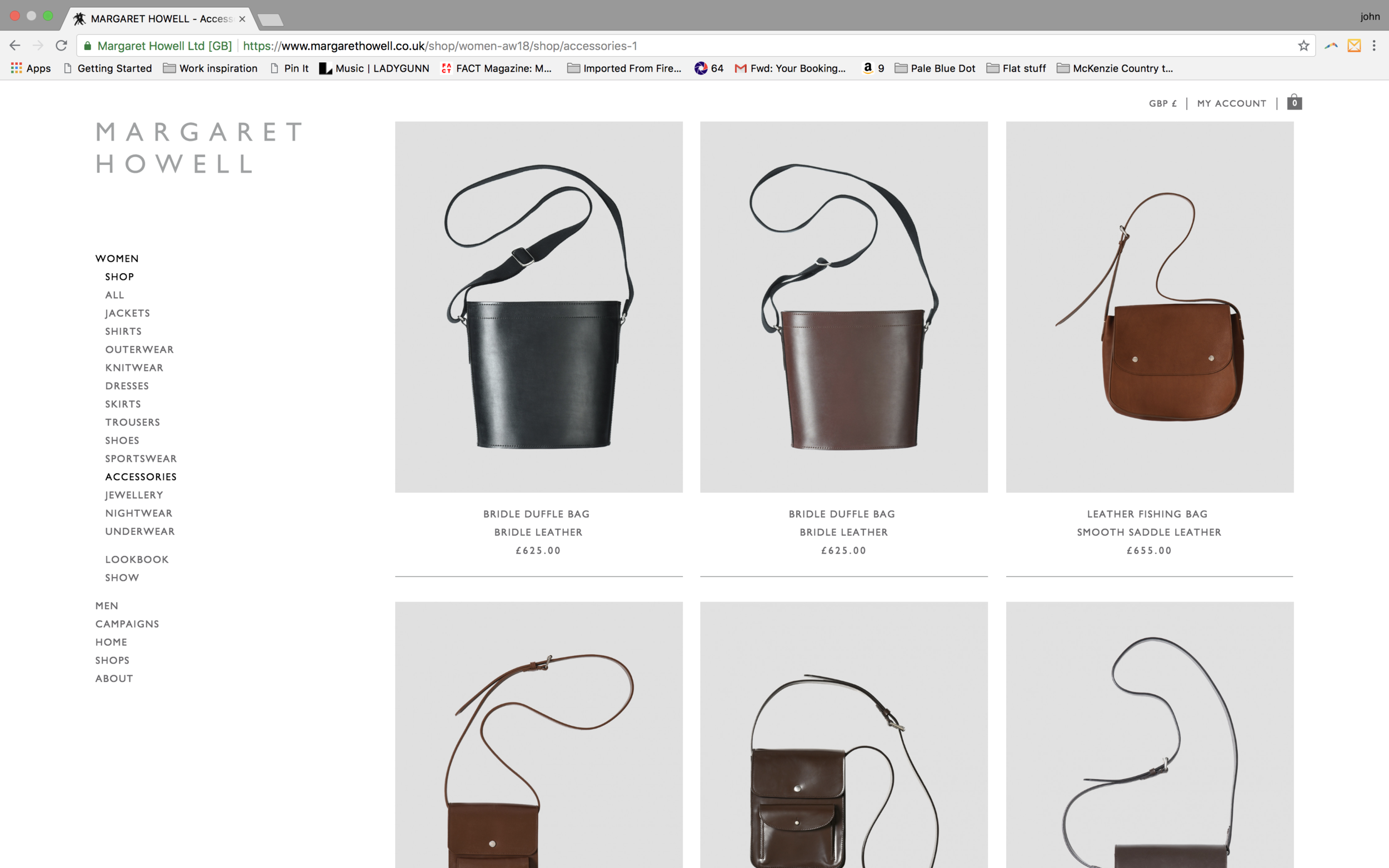Margaret Howell Shop Images