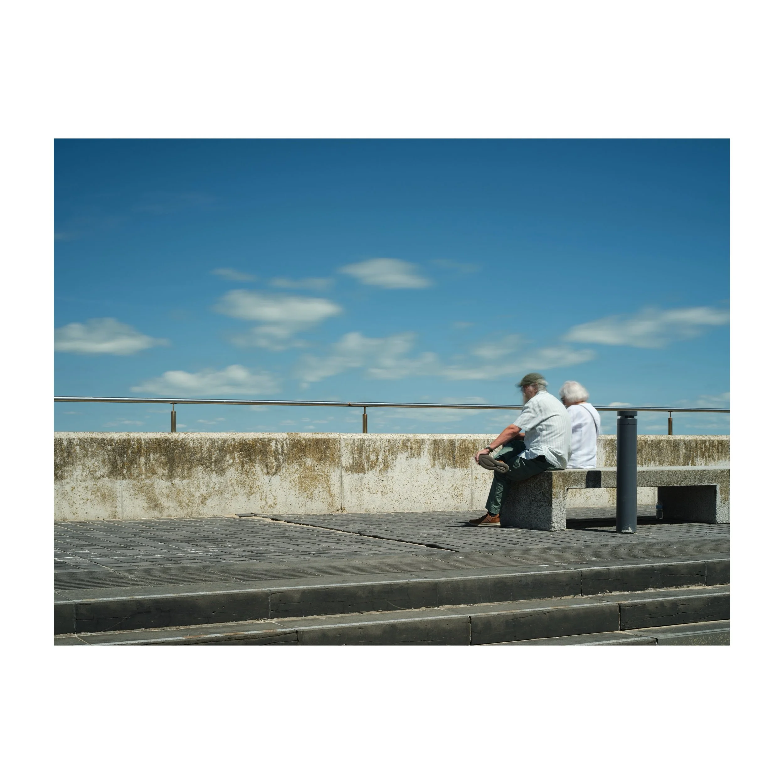 Passing the time.
.
.
.
.
.
#couple #seaside #passingtime #fujifilmgfx100sii #margatebeach