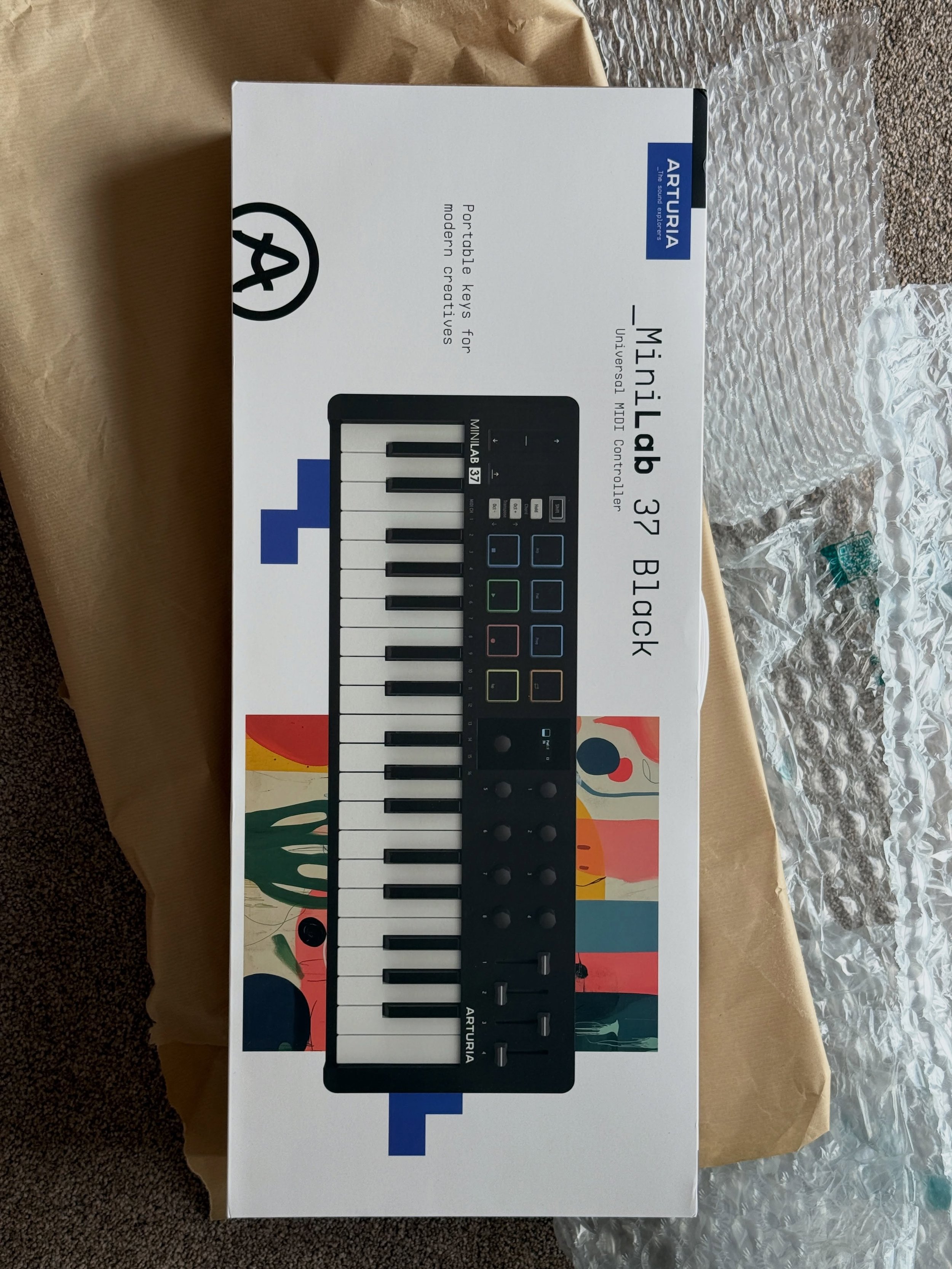 I&rsquo;ve been using @arturia_official MiniLab for soundscapes for a while and today was a long awaited update! After recording the birds at the weekend I have lots of projects in mind with sound and I&rsquo;ve just put my 3d printed blimp on @print