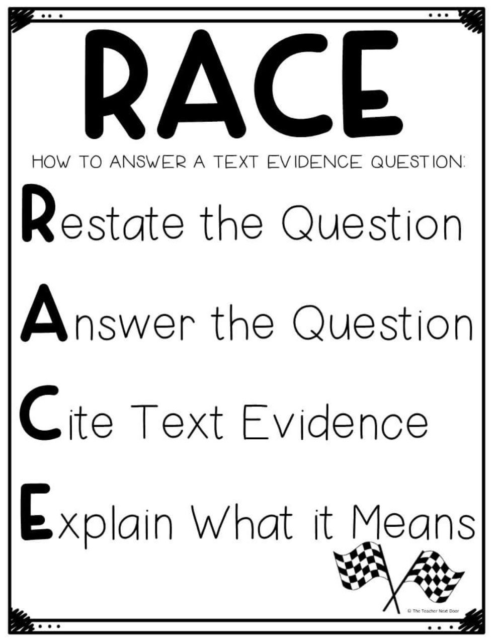RACE visual handout