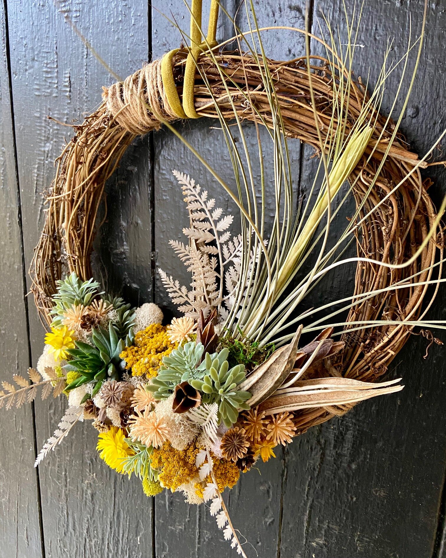 Spring Handcrafted Grapevine Wreath