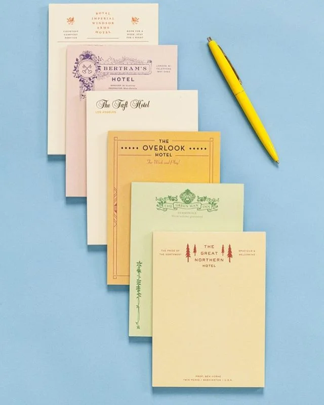 Remember when you'd expect to see letterhead in a hotel room ? Can we bring it back ?