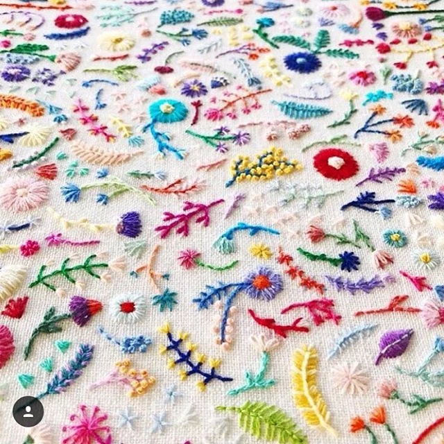 Crushing pretty hard on @happycactusdesigns 's embroidery