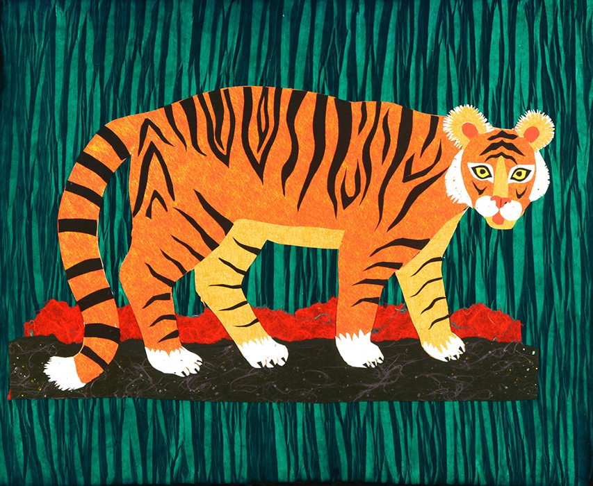 Tiger greeting card