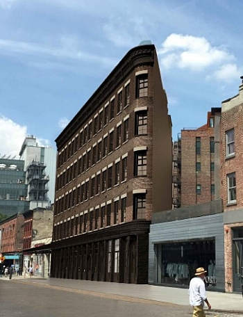 55 Gansevoort Street, rendering by Backen Gillam Kroeger.