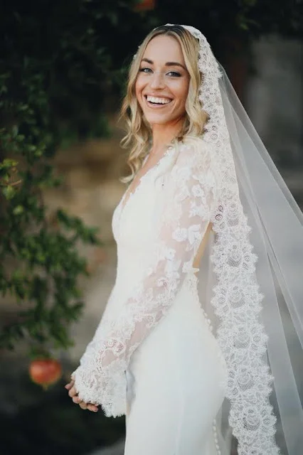 The Bride wore custom Katie Fong Bridal. Image by Monro Photography. 