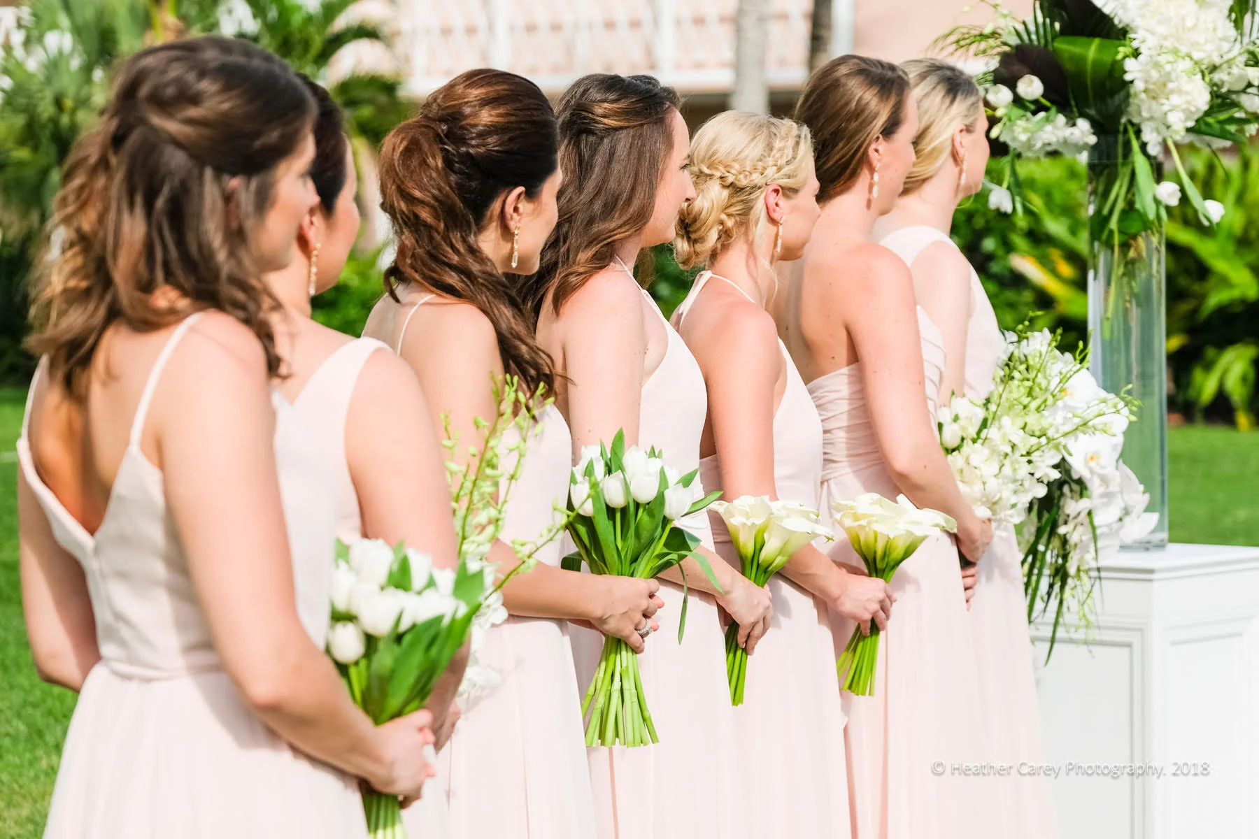 Andrea Del Bello's Triple Hexagon earrings are perfect for the trendy bridal party--and come in a number of different stones and colorways!