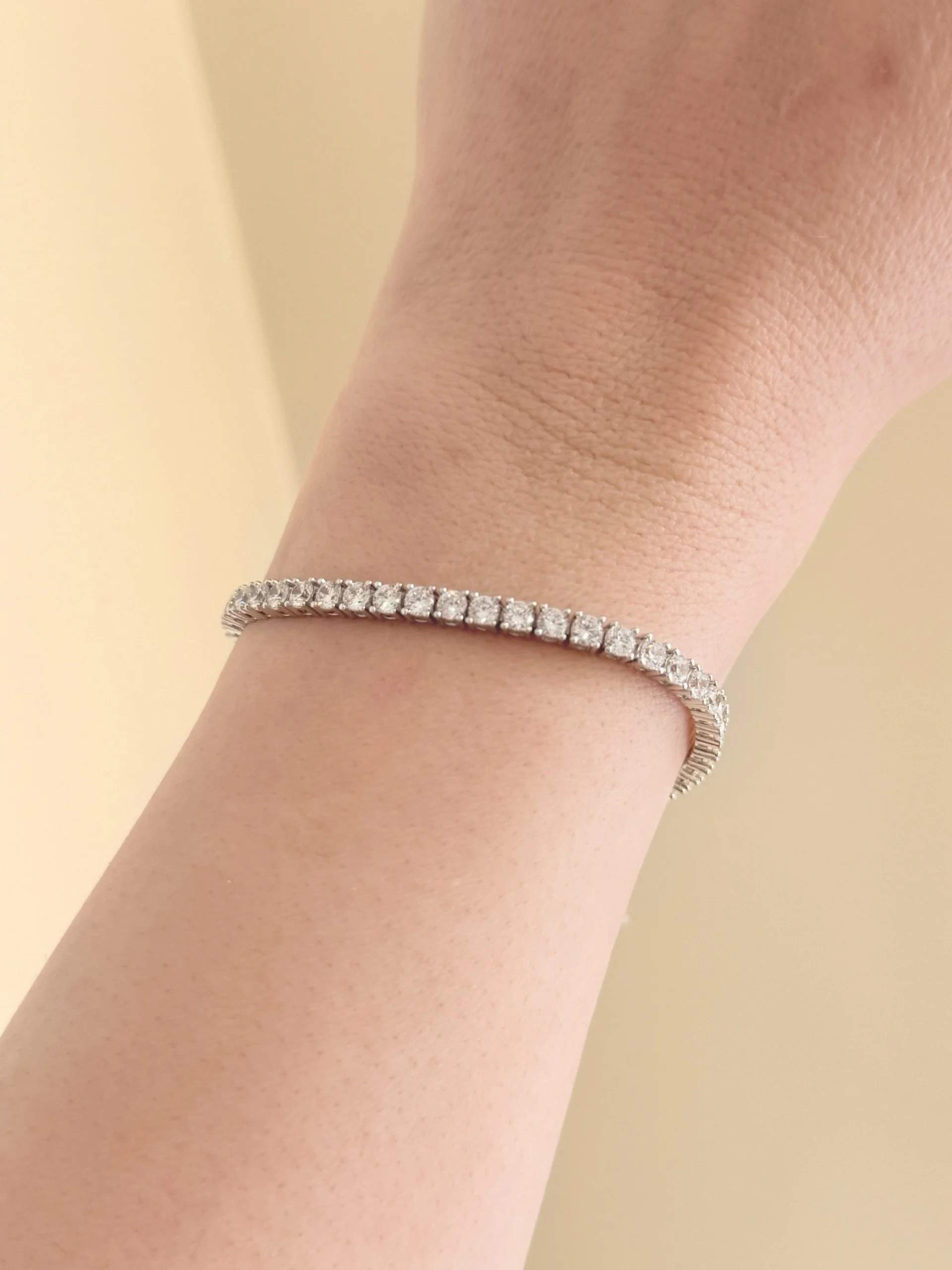 4MM Tennis Bracelet-sliver