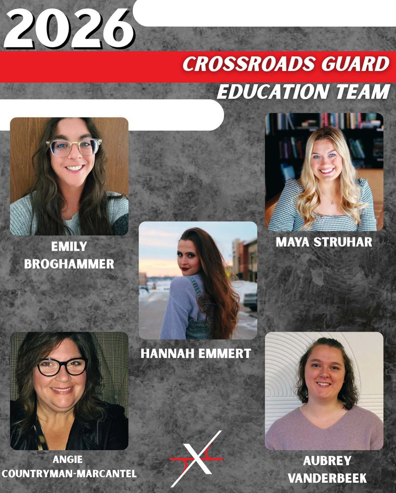 The 2026 Crossroads Guard Education Team! Visit our website to learn more about our education staff and to get more information for our pre-season events!