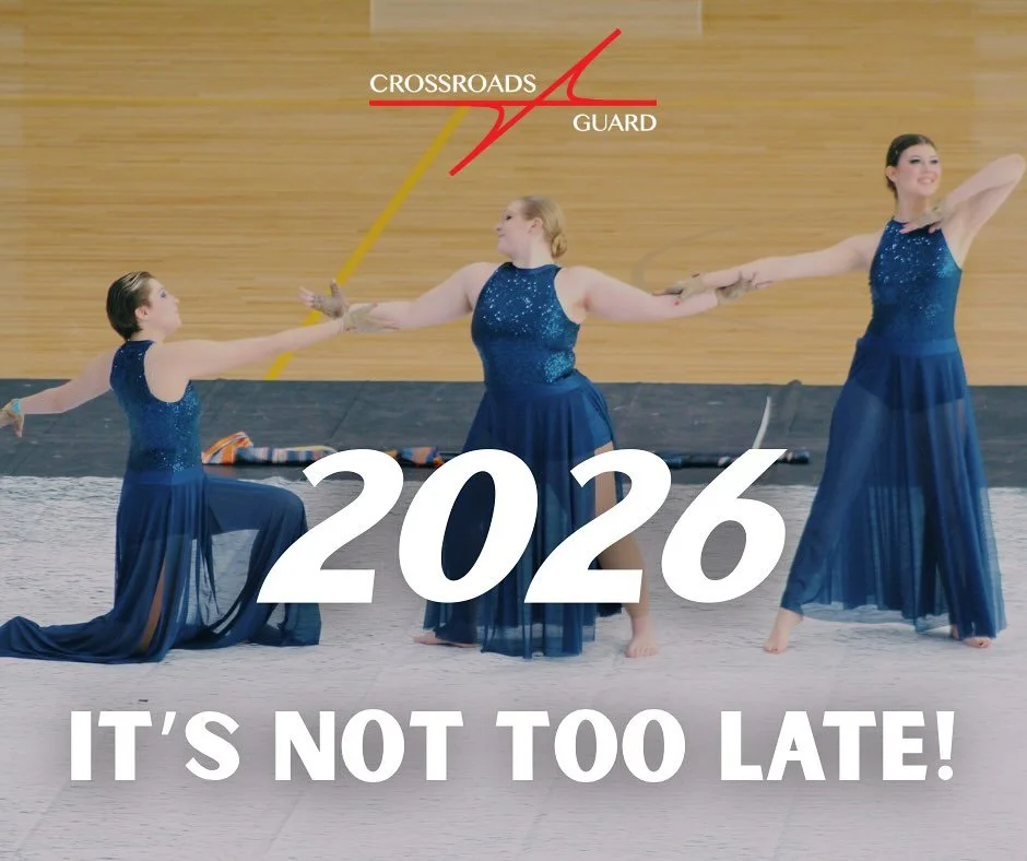 Weren't able to make it to an Experience Event? Crossroads Guard is accepting video auditions for our callback audition camp on October 26th! For more information, email our XRG Ensemble Director Darrin Mell at xrguard@crossroadsindoor.org.
