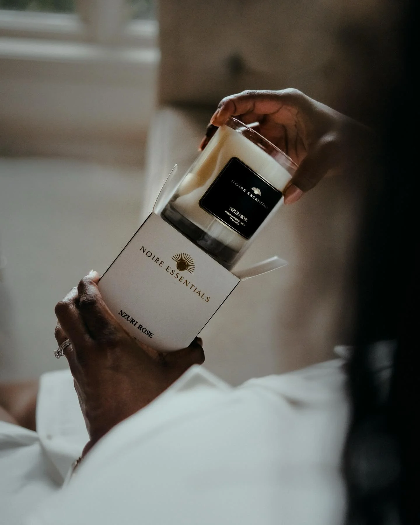 Branding Portraits for Noire Essentials Candle Co.  featuring owner and founder, Chasidy 🕯️