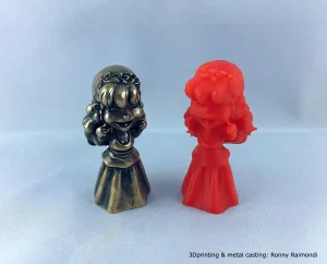 3Dprinting on LumiForge with Lumireact CS resin and metal casting