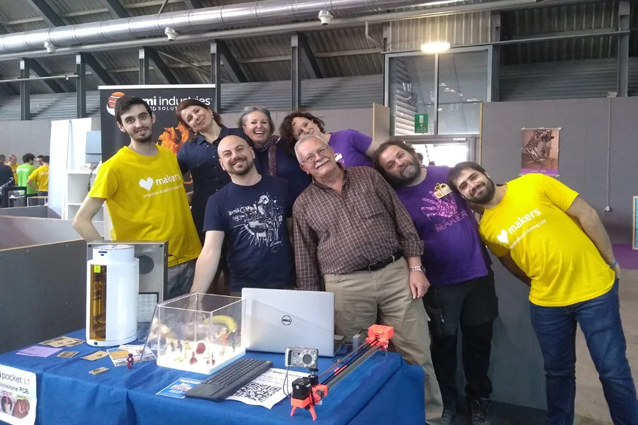 Area Maker, Radioamatore Fiera Pordenone , 2018 con i nostri amici Maker!