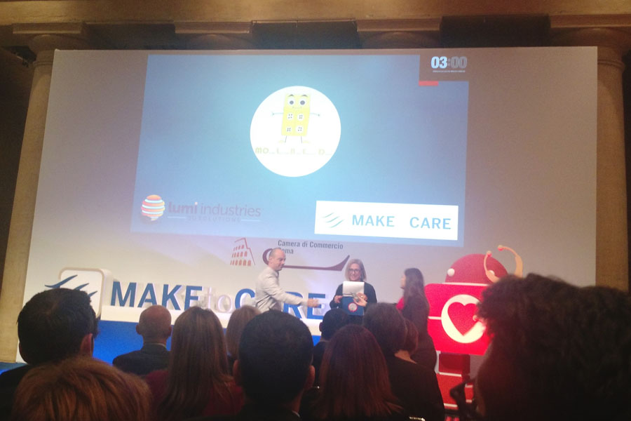 Presentazione del progetto Molbed, finalista al concorso Make to Care, Roma 2016