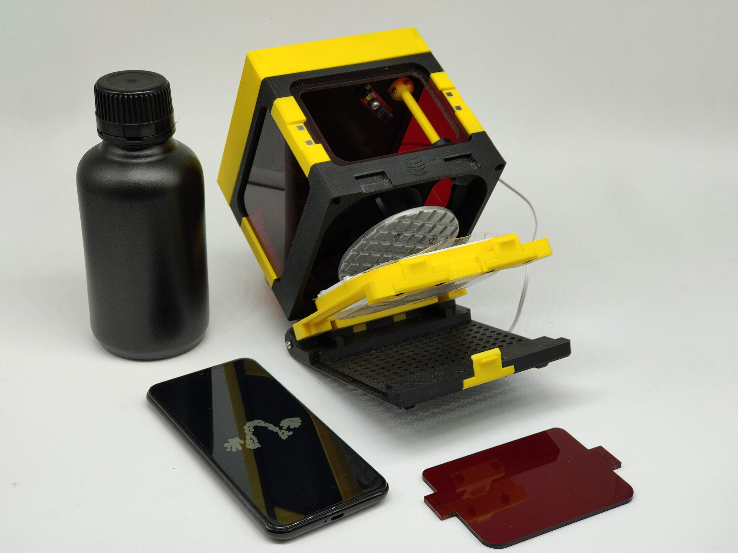 Copy of Copy of components of Lumibee low cost 3D printer